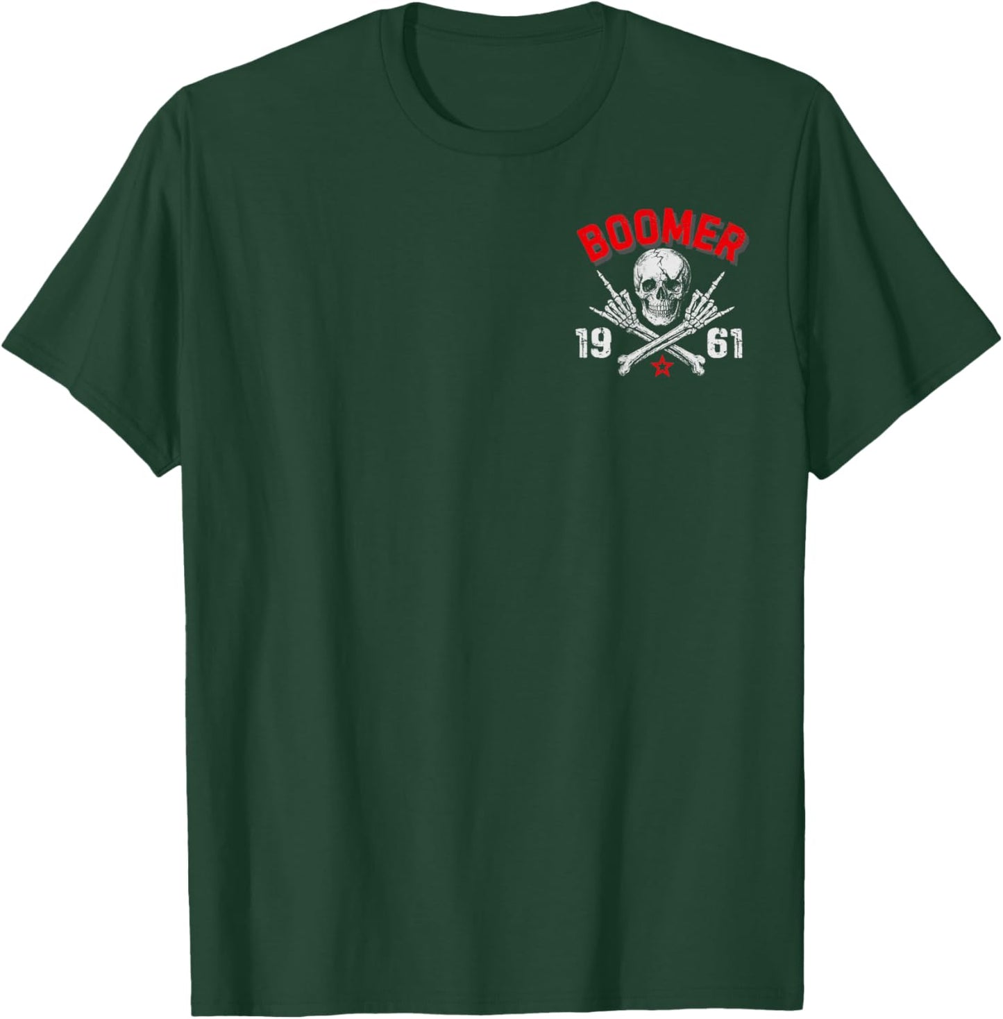 2 Sided Boomer Est 1961 The Badass Generation Before All You T-Shirt - T-Shirt | Forest