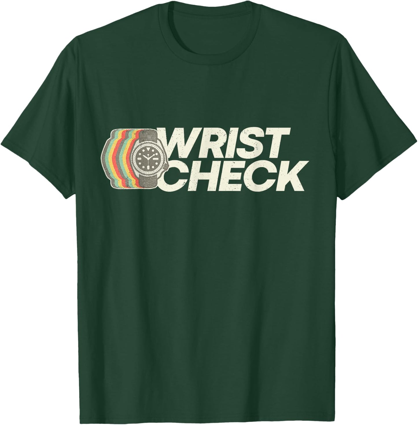 Retro Dive Watch Gift - Wrist Check T-Shirt - T-Shirt | Forest