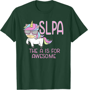 SLPA Unicorn for Speech Language Pathologist Assistant T-Shirt - T-Shirt | Forest