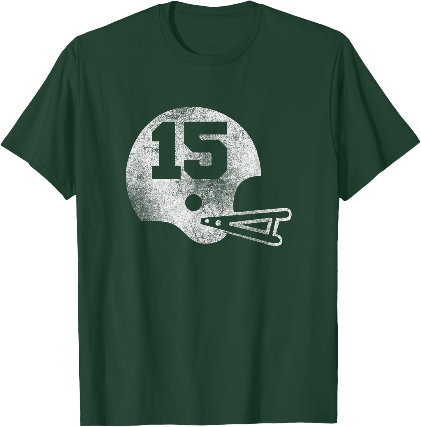 Vintage Football Jersey Number 15 Player Number T-Shirt - T-Shirt | Forest