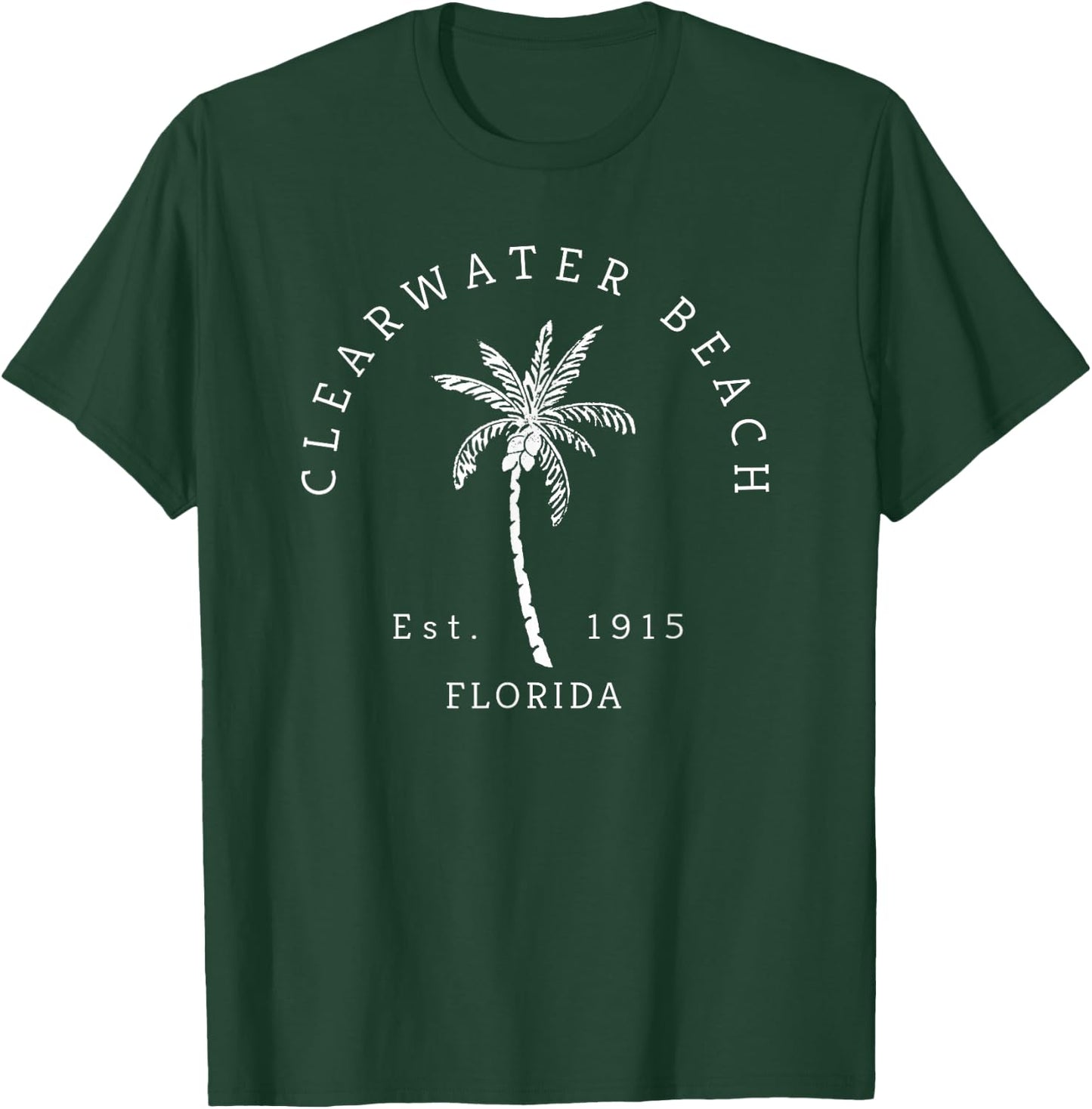 Retro Cool Clearwater Beach Florida Shirt T-Shirt - T-Shirt | Forest