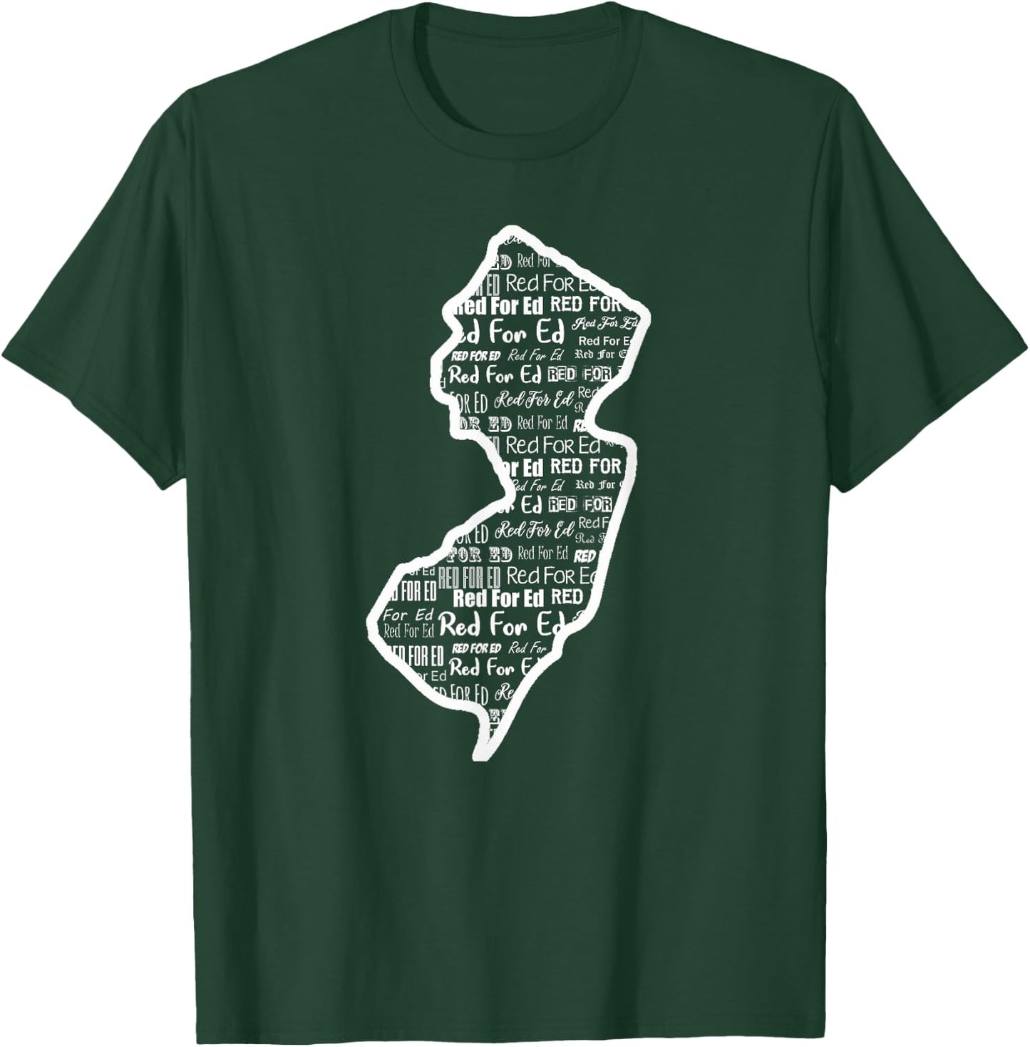 Red for Ed Shirts NJ New Jersey RedForEd Gift T-Shirt - T-Shirt | Forest