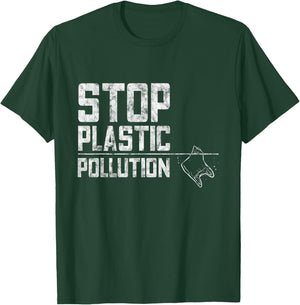 Stop Plastic Pollution Plastic Bag Zero Waste T-Shirt - T-Shirt | Forest