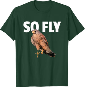 Kestrel Falcon Bird Birdwatching Gift So Fly T-Shirt - T-Shirt | Forest