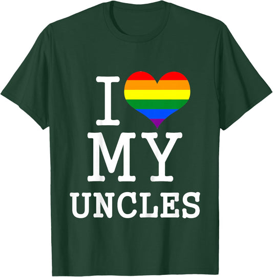 for My Gay Uncles Baby Clothes I Love My 2 Uncles Toddler T-Shirt - T-Shirt | Forest