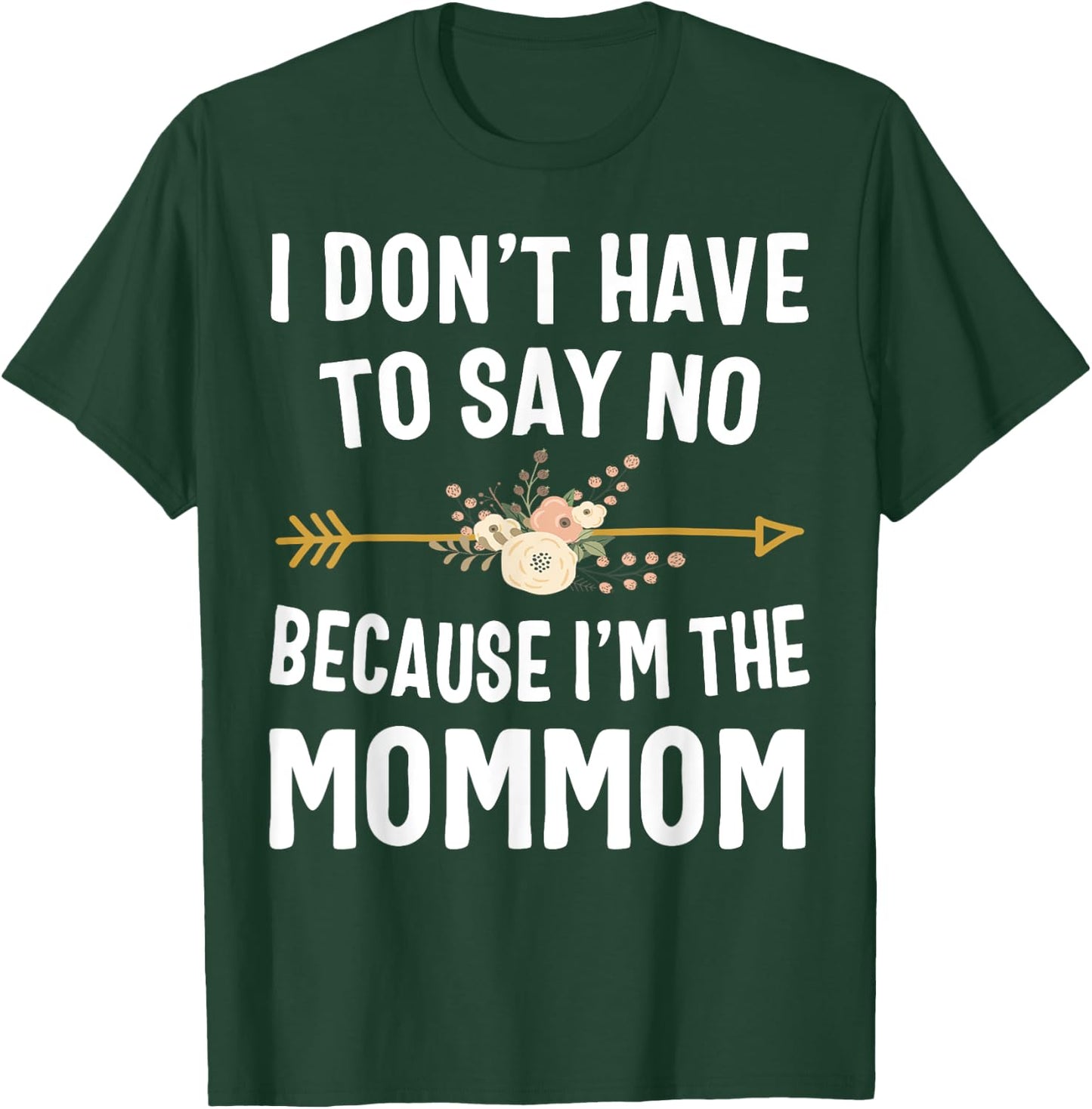 I Don't Have To Say No Because I'm The Mommom Mothers Day T-Shirt - T-Shirt | Forest