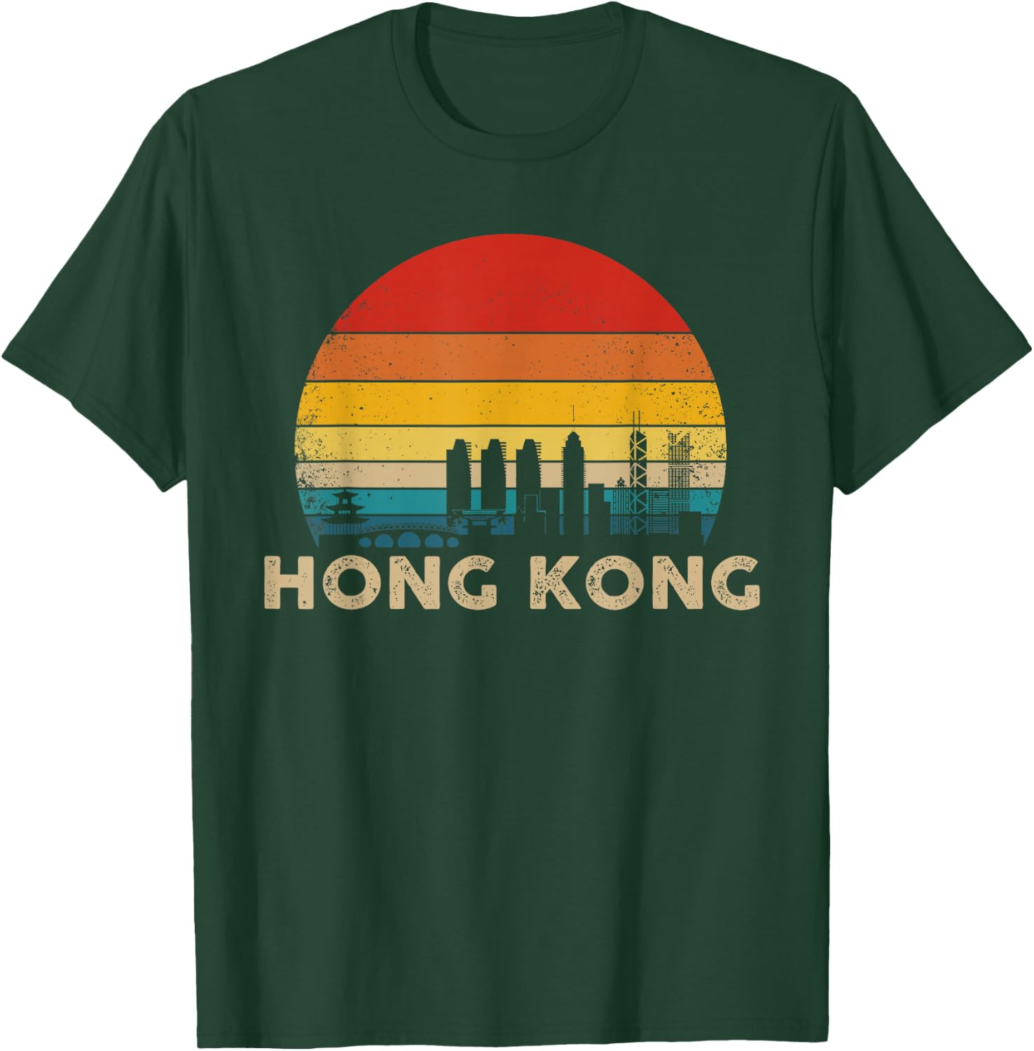 Vintage Hong Kong - Hong Kong Souvenir T Shirt T-Shirt - T-Shirt | Forest