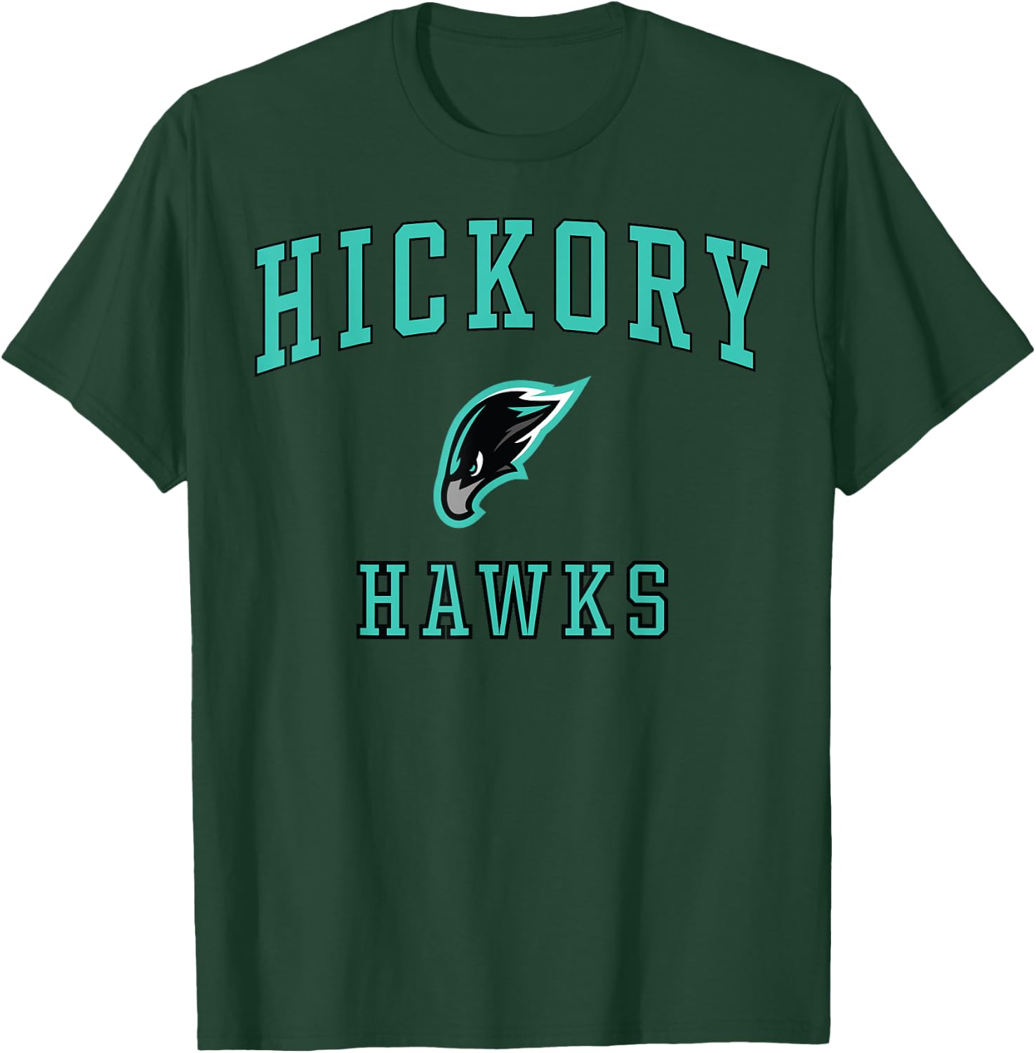 Hickory High School Hawks C1 T-Shirt - T-Shirt | Forest