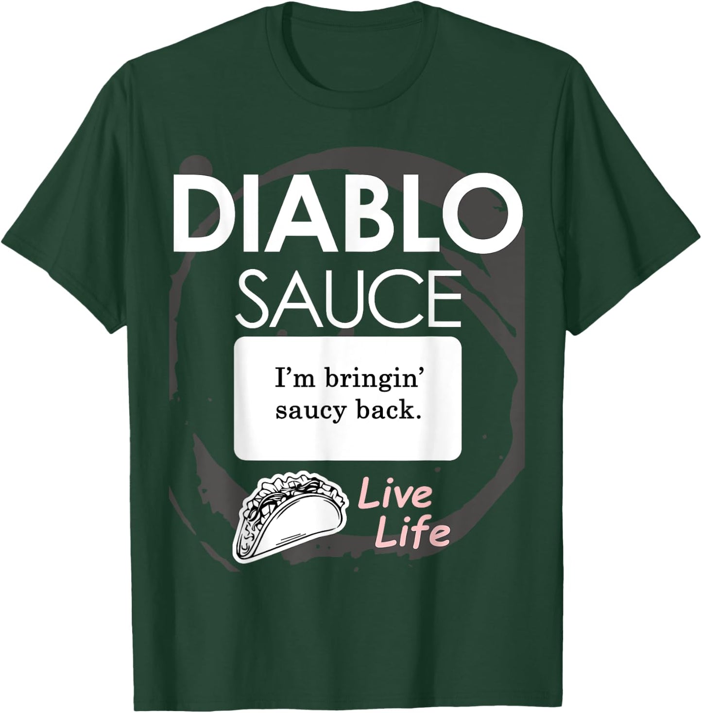 Taco Sauce Shirt Diablo Halloween Costume T-Shirt - T-Shirt | Forest