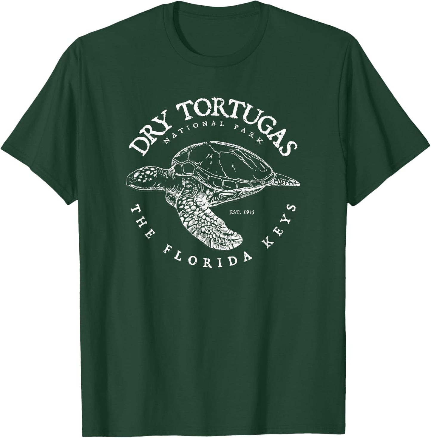 Dry Tortugas National Park Florida Keys Scuba Diving Turtle T-Shirt - T-Shirt | Forest