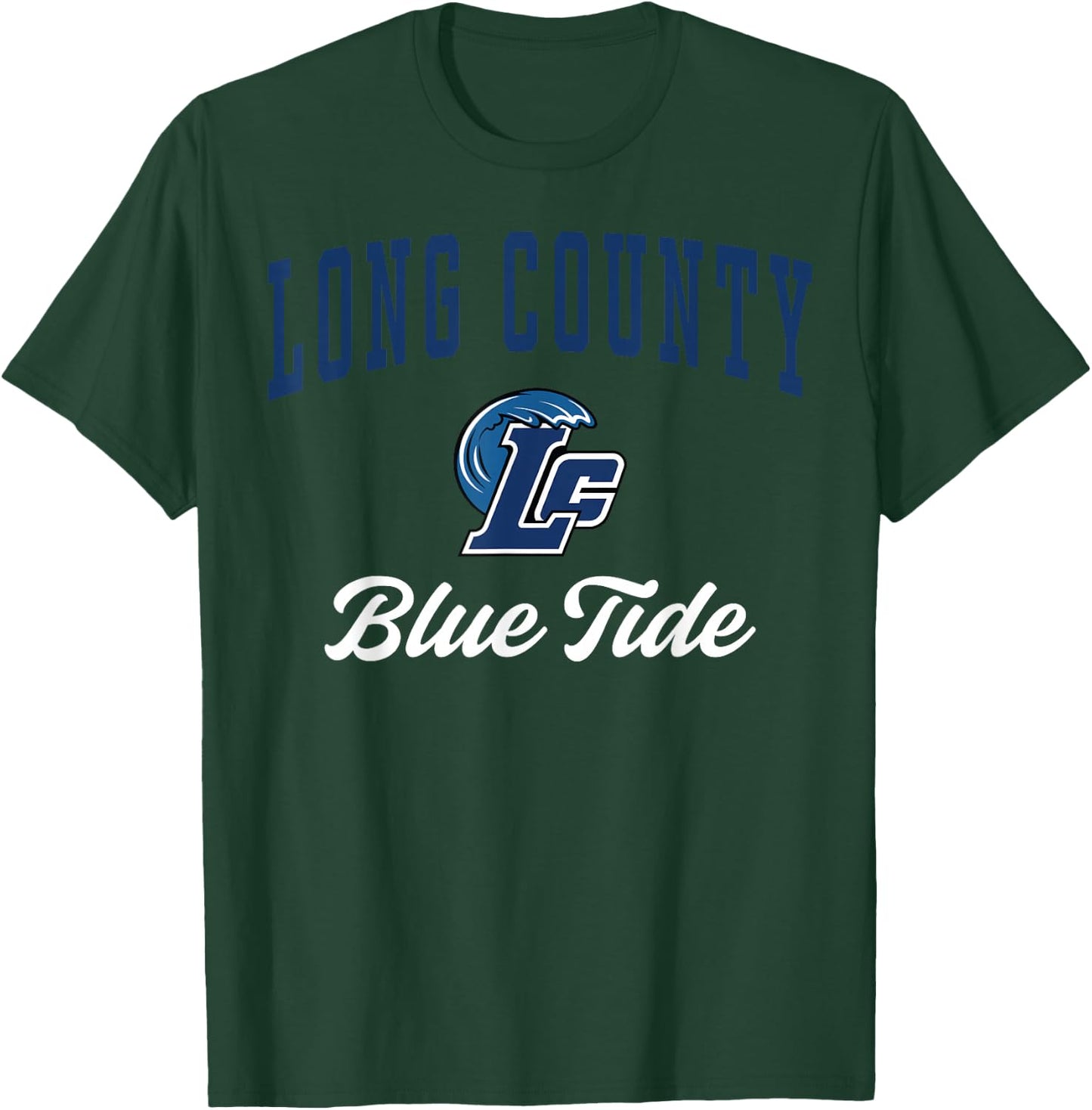 Long County High School Blue Tide C3 T-Shirt - T-Shirt | Forest