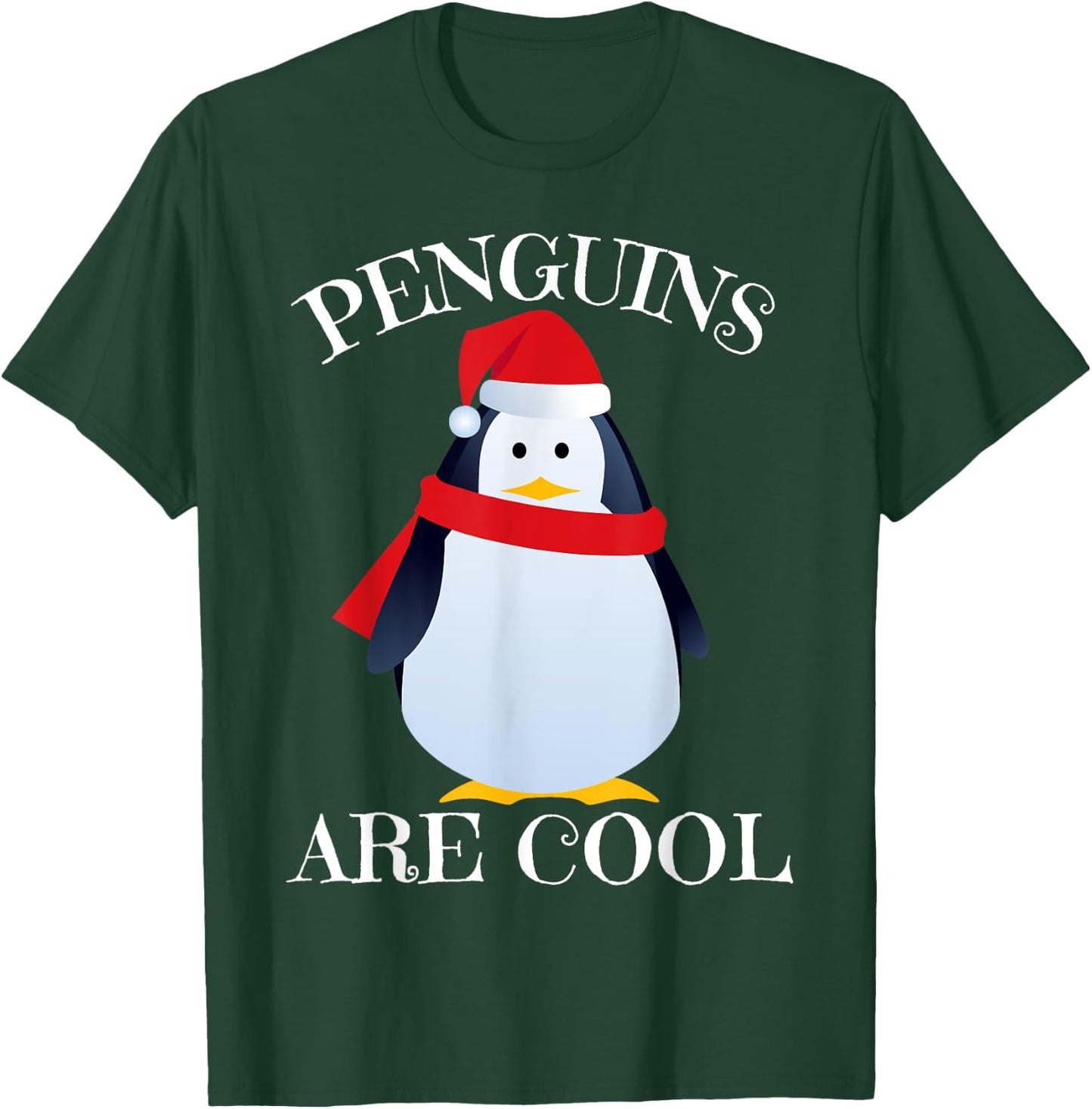 Cute Christmas Penguin Shirt for Kids Boy Girl Men & Women T-Shirt - T-Shirt | Forest