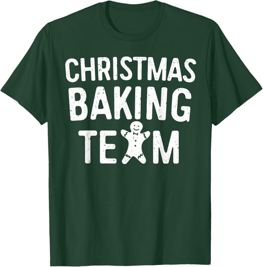 Christmas Baking Team Shirt Adult Kids Cookie Bakers Squad T-Shirt - T-Shirt | Forest