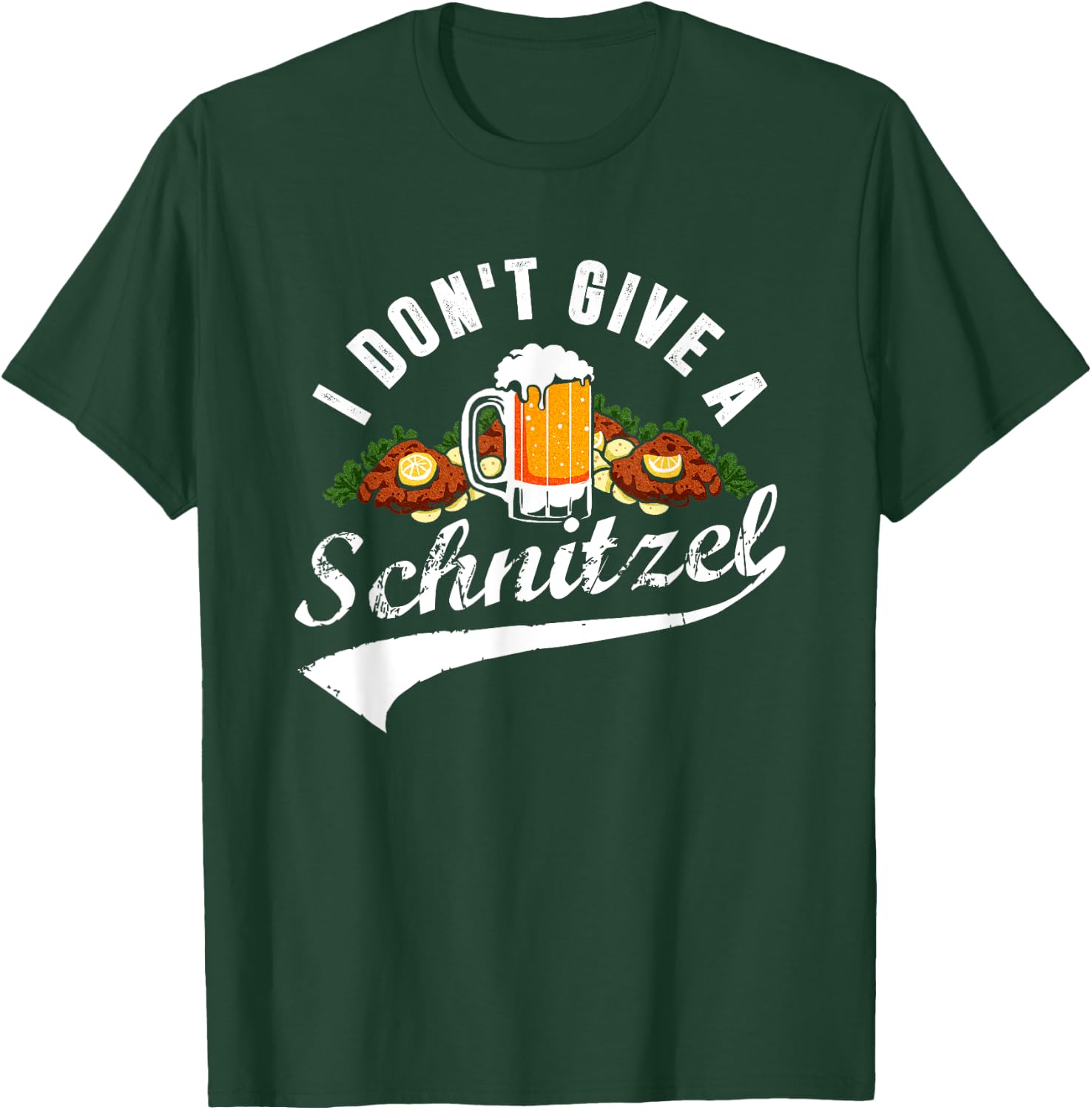 I Don't Give a Schnitzel Oktoberfest Beer Festival T-Shirt - T-Shirt | Forest