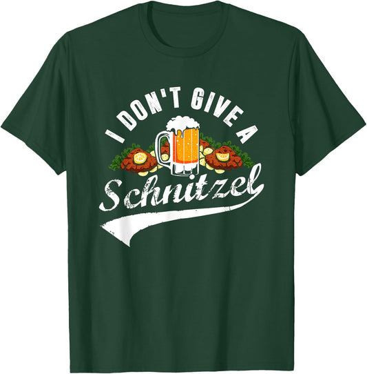 I Don't Give a Schnitzel Oktoberfest Beer Festival T-Shirt - T-Shirt | Forest