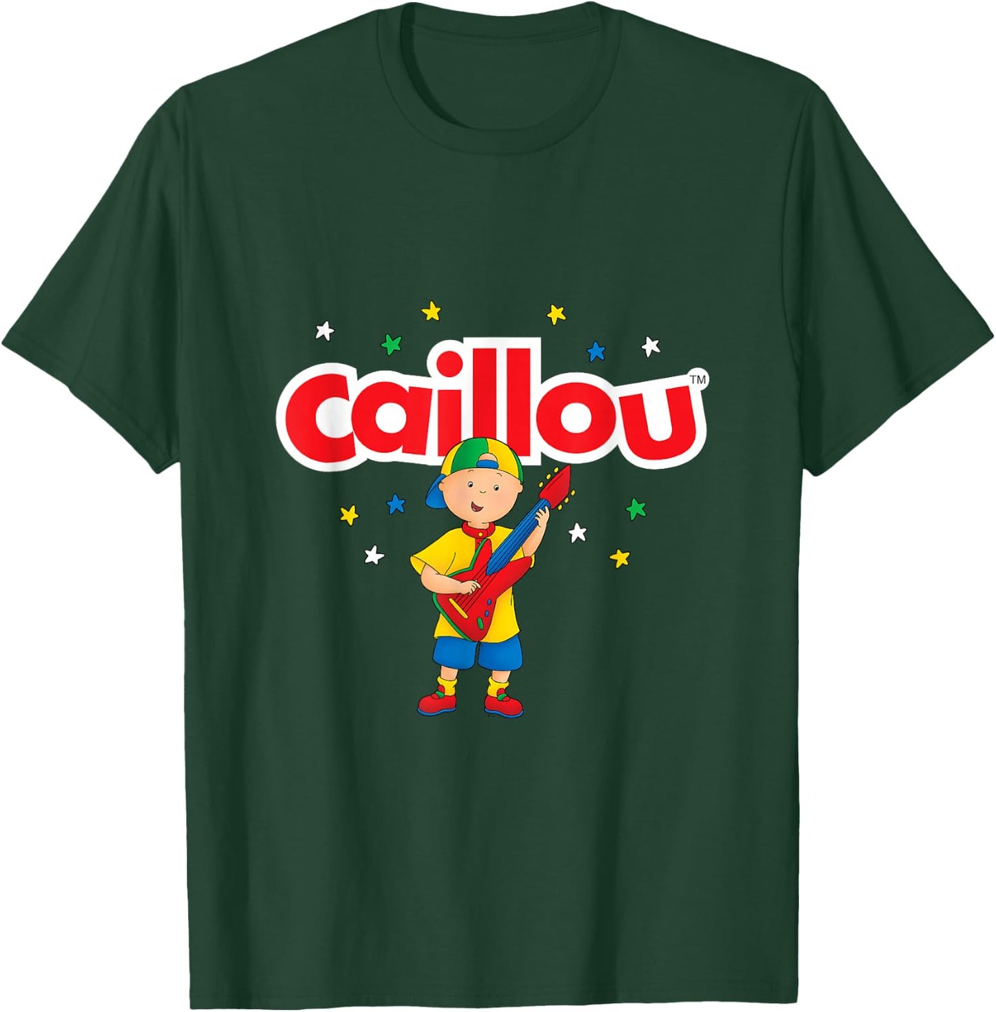 Caillou Plays Guitar T-Shirt - T-Shirt | Forest