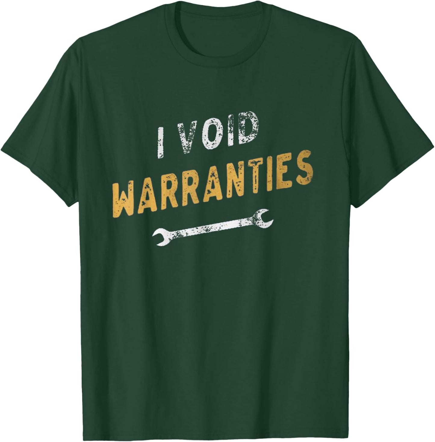 I Void Warranties Mechanic DIYer Kids Funny T-Shirt - T-Shirt | Forest
