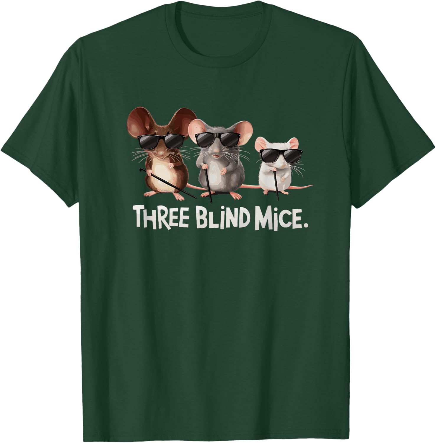 Three Blind Mice Nursery Rhyme Halloween Costume T-Shirt - T-Shirt | Forest
