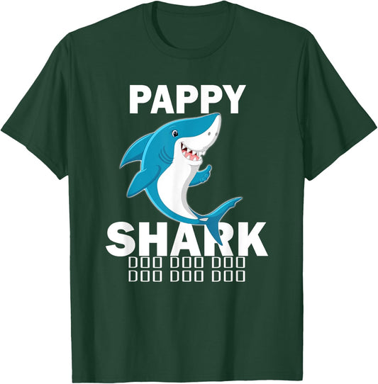 Pappy Shark Shirt Fathers Day Gift For Pappy T-Shirt - T-Shirt | Forest