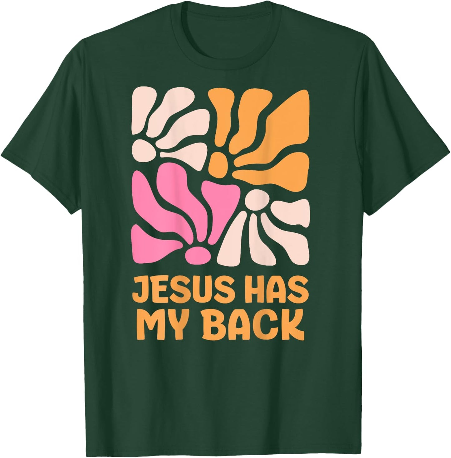Jesus has my back kids boho Christian girls T-Shirt - T-Shirt | Forest