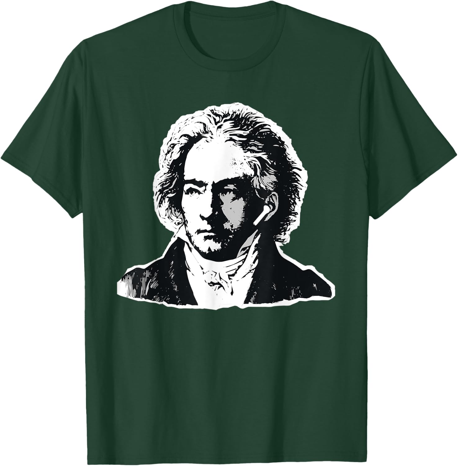 Ludwig Van Beethoven Classical Music Composer Earbuds T-Shirt - T-Shirt | Forest