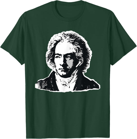 Ludwig Van Beethoven Classical Music Composer Earbuds T-Shirt - T-Shirt | Forest