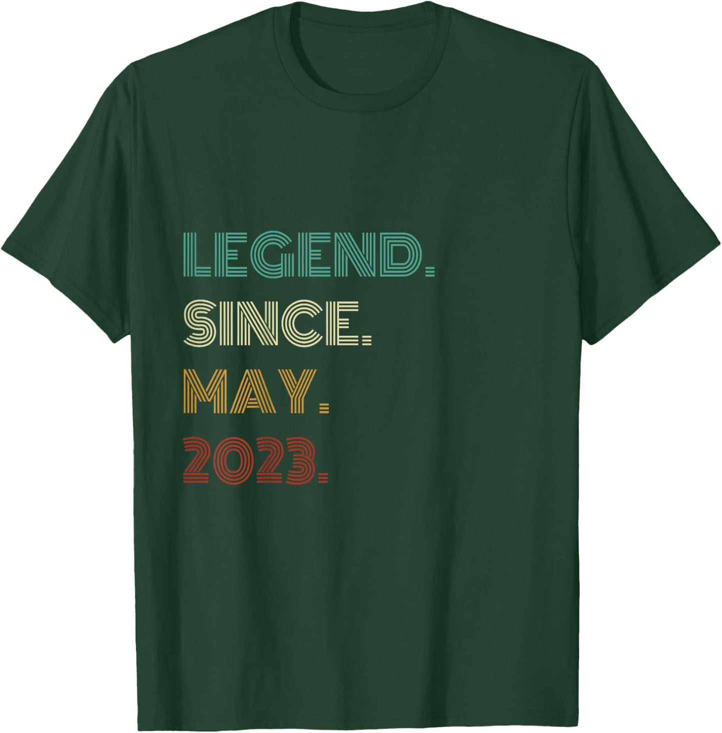 3 Years Old Legend Since May 2023 3rd Birthday T-Shirt - T-Shirt | Forest