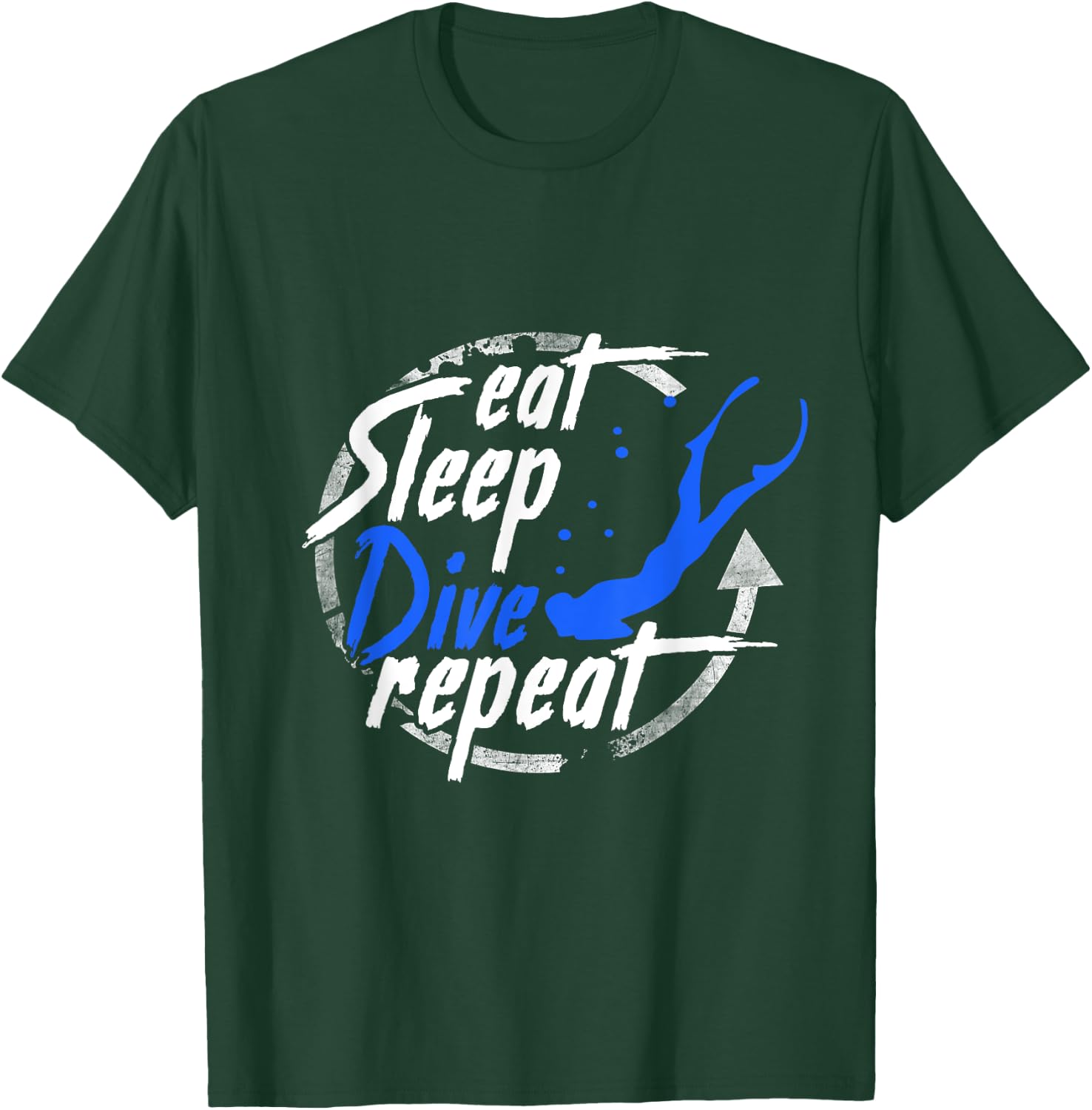 Freediving eat sleep Free dive Diving Apnea Ocean Sea T-Shirt - T-Shirt | Forest
