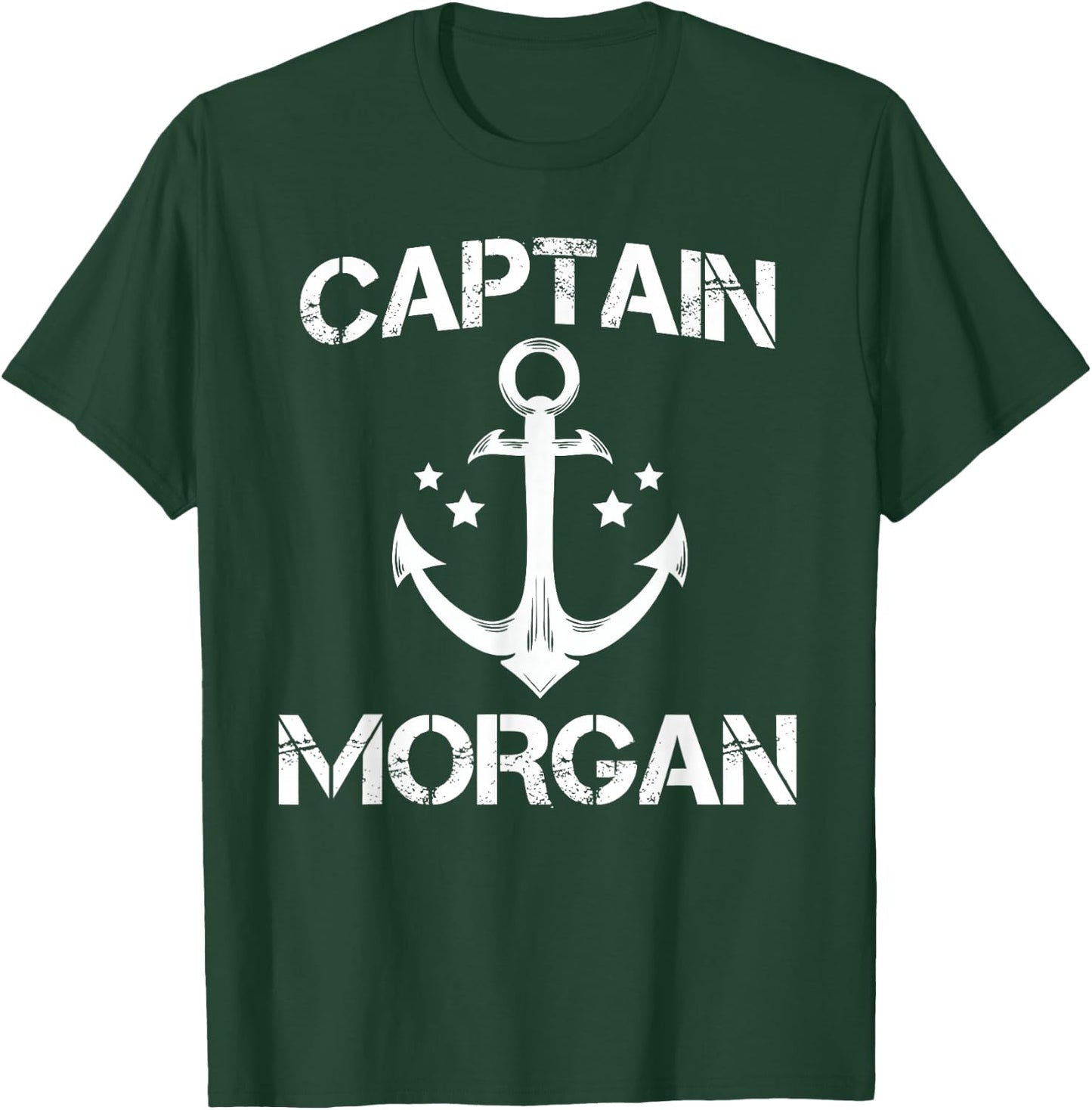 CAPTAIN MORGAN Funny Birthday Personalised Surname Clan Gift T-Shirt - T-Shirt | Forest