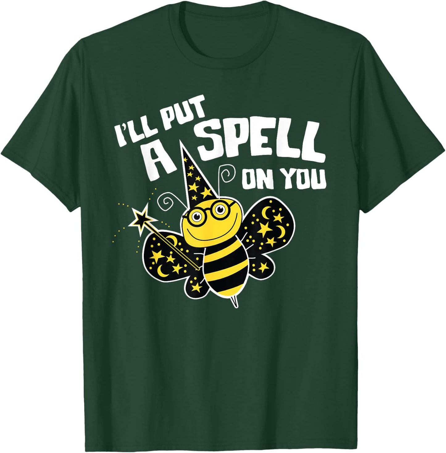 Cute Spelling Bee Wizard for Competitive Word Loving Kids T-Shirt - T-Shirt | Forest