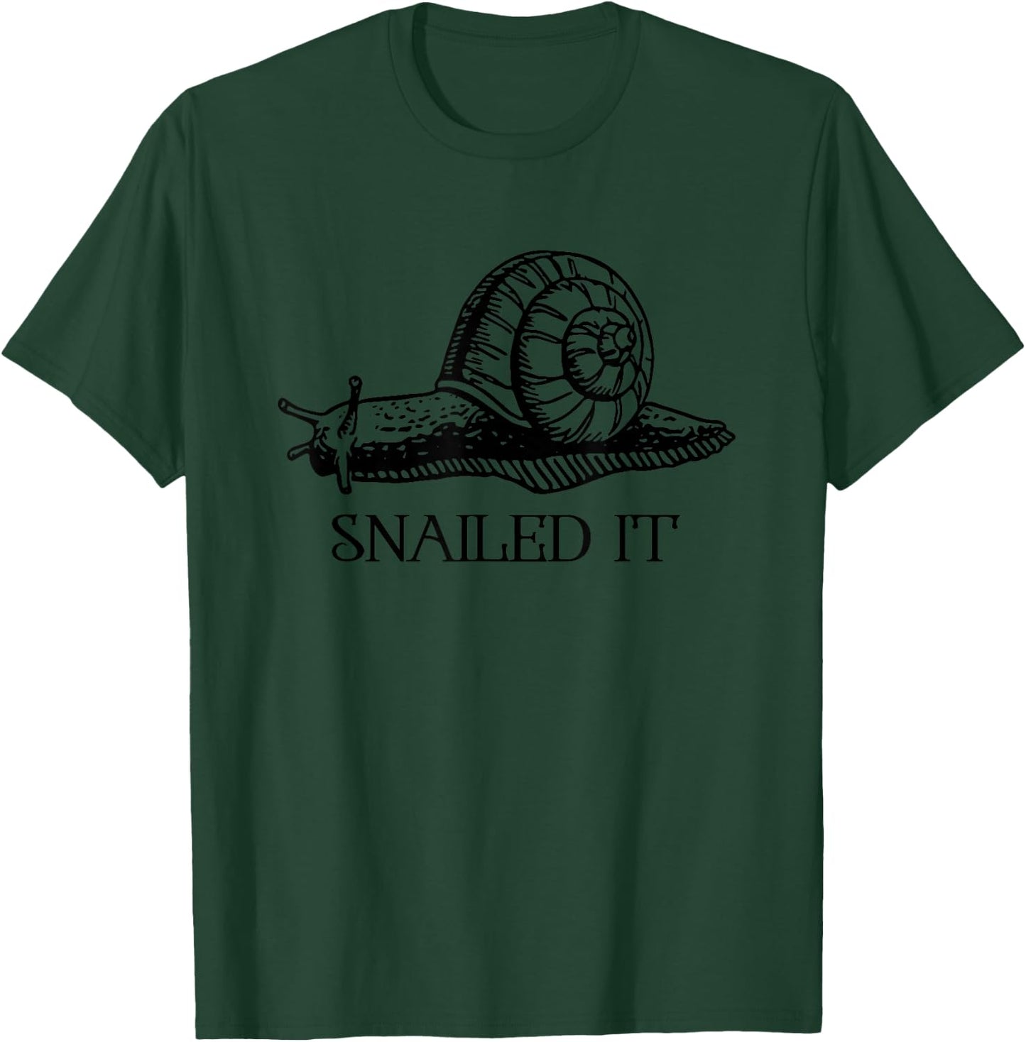 Snailed It. Garden Snail . Cool Animal Lovers Gift T-Shirt - T-Shirt | Forest