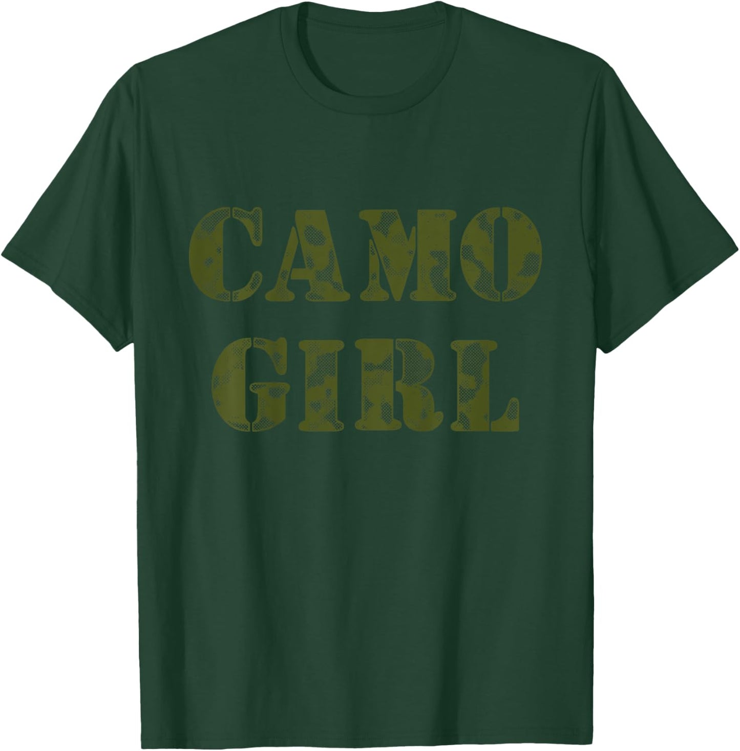 Kids CAMO GIRL Pink Camouflage on Pink Shirt T-Shirt - T-Shirt | Forest