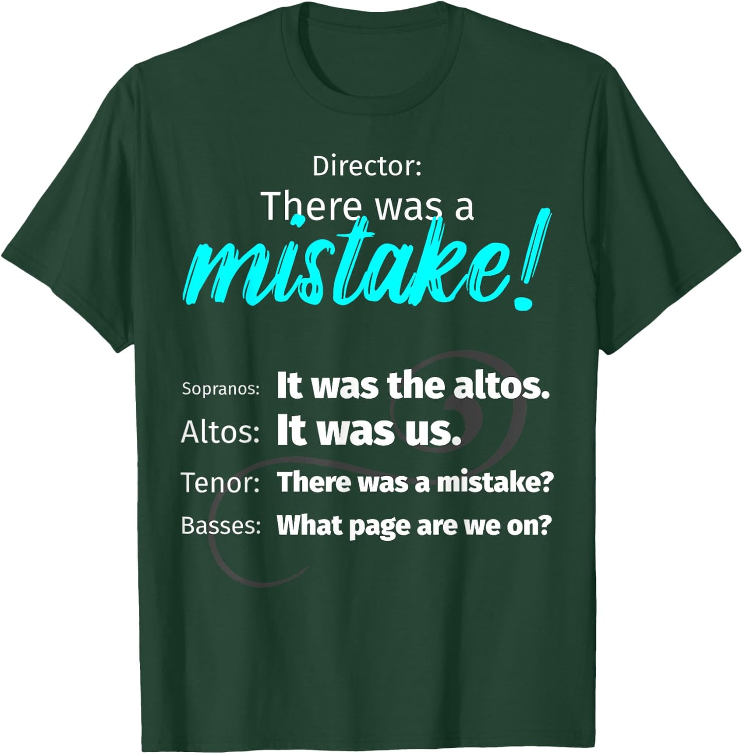 Choir Singing Music There was a mistake! T-Shirt - T-Shirt | Forest