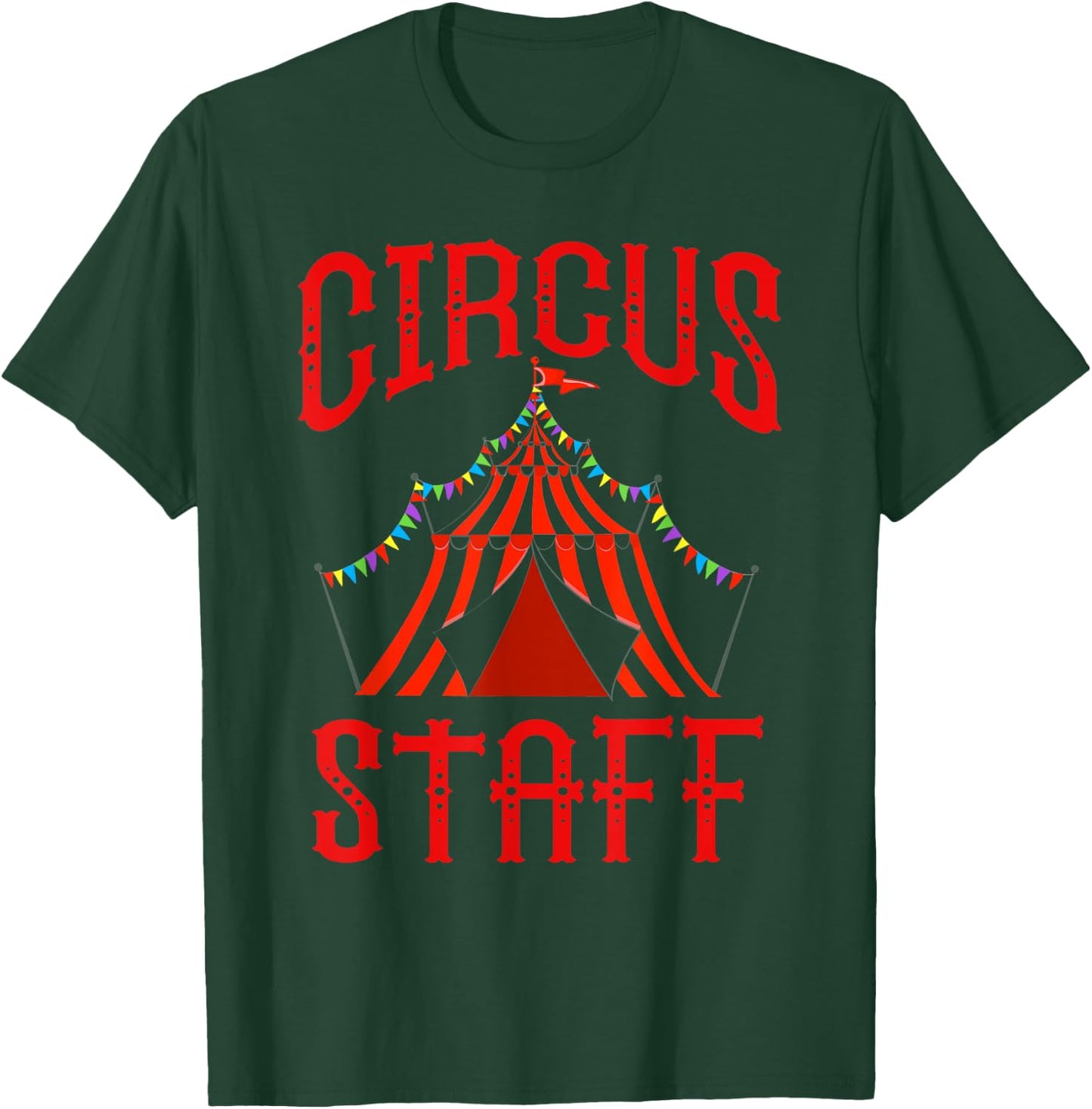 Vintage Circus Themed Birthday Party T Shirt - Circus Staff T-Shirt - T-Shirt | Forest