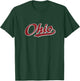 Ohio T Shirt Vintage Sports Design Retro Script T-Shirt - T-Shirt | Forest