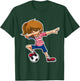 Dabbing Soccer Girl USA Shirt, American Flag Jersey T-Shirt - T-Shirt | Forest