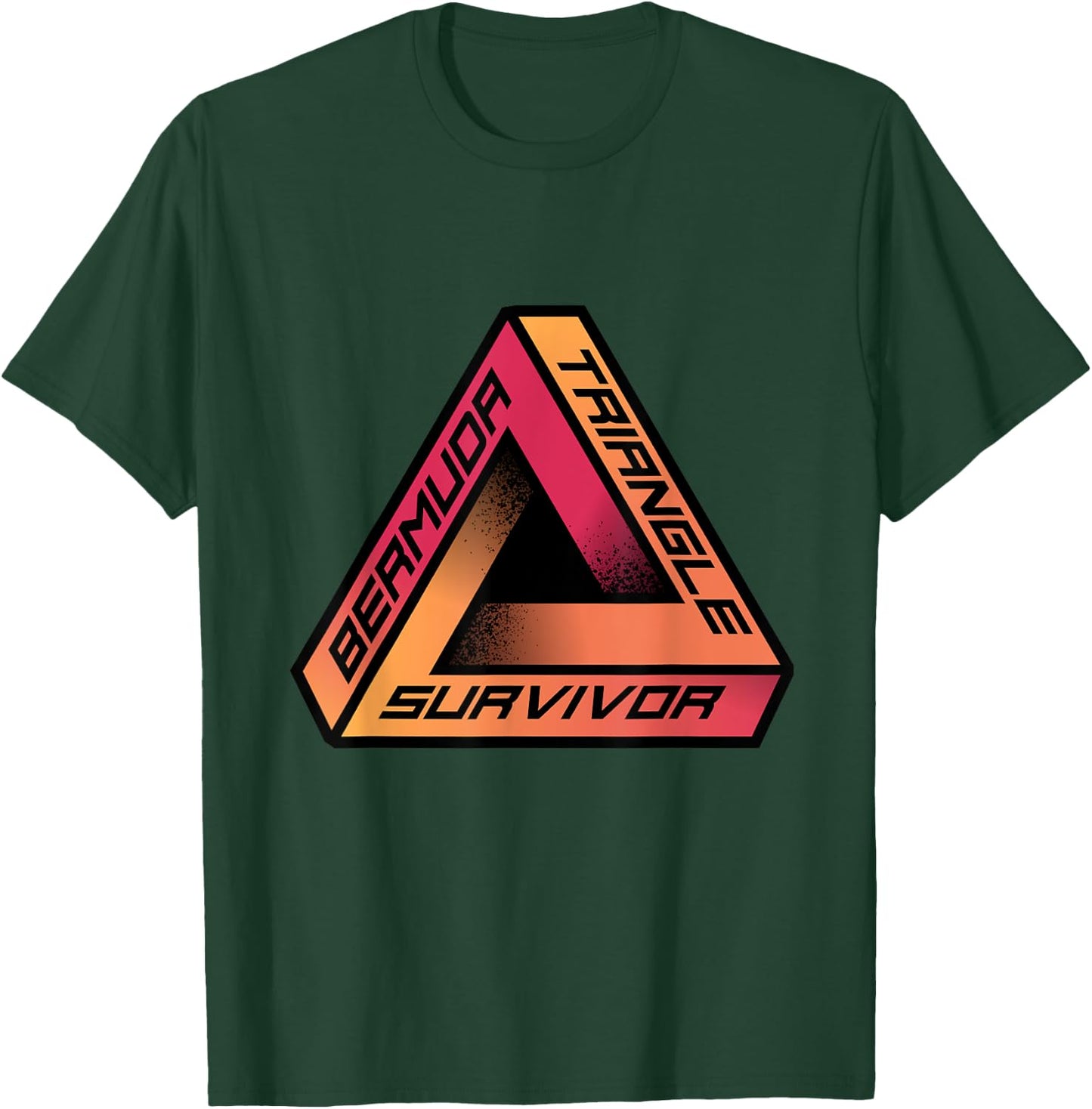 Bermuda Triangle Survivor | Mystery Conspiracy Theorist T-Shirt - T-Shirt | Forest