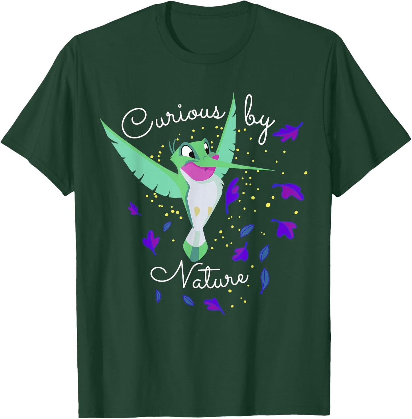 Disney Pocahontas Flit Curious By Nature Portrait T-Shirt - T-Shirt | Forest