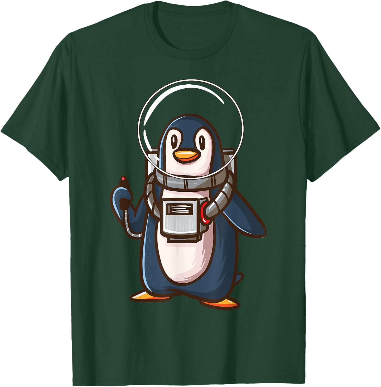 Spaceman Penguin Galaxy Space Astronaut Seabird Gifts T-Shirt - T-Shirt | Forest