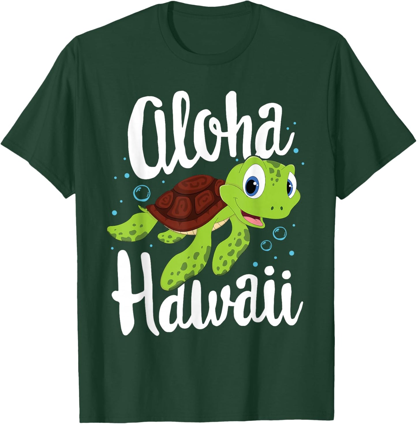 Aloha Hawaii Kids Boys Sea Turtle Hawaiian Vacation T-Shirt - T-Shirt | Forest