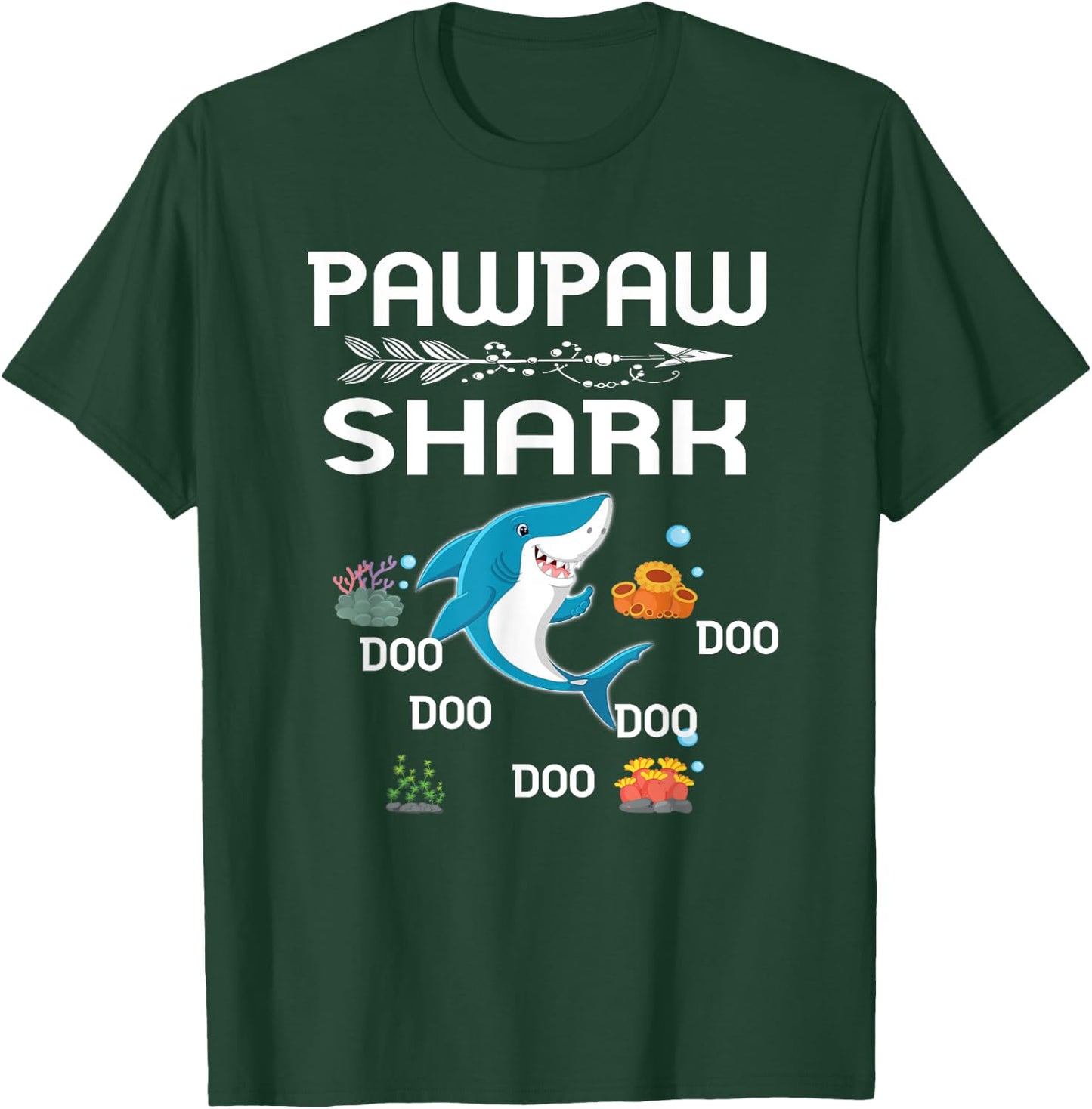 Pawpaw Shark Shirt Fathers Day Gift For Pawpaw T-Shirt - T-Shirt | Forest