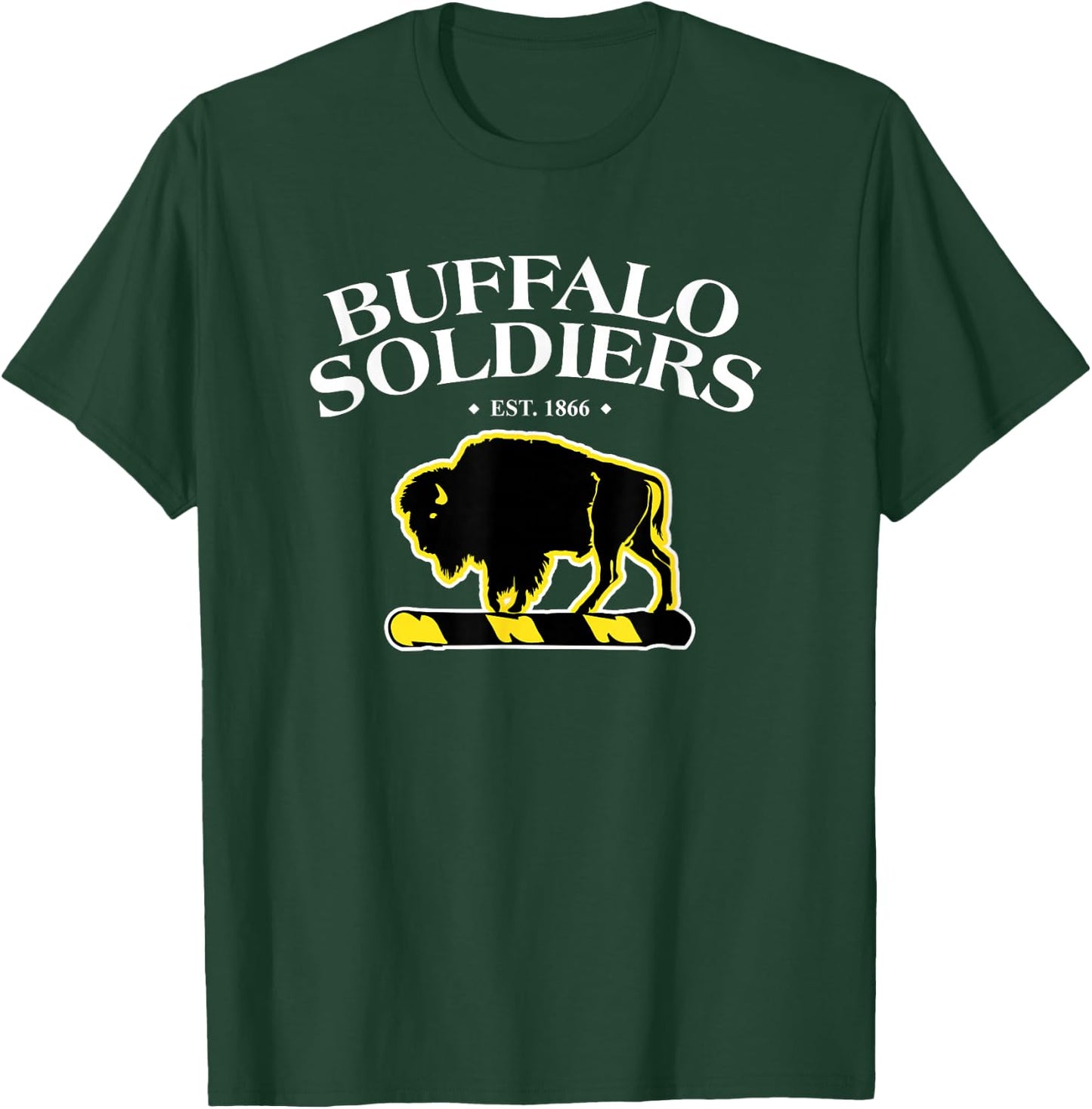 Black History Month Gifts Buffalo Soldiers American Civil War T-Shirt - T-Shirt | Forest