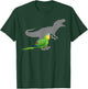 Blue-Fronted Parrot with T rex Shadow Bird Lovers T-Shirt - T-Shirt | Forest