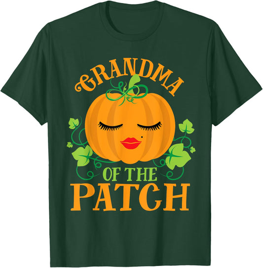 Grandma Pumpkin of the Patch Sassy Matching Family Halloween T-Shirt - T-Shirt | Forest