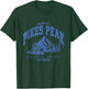 Vintage Mountain Hiking Pikes Peak Colorado Varsity Style T-Shirt - T-Shirt | Forest