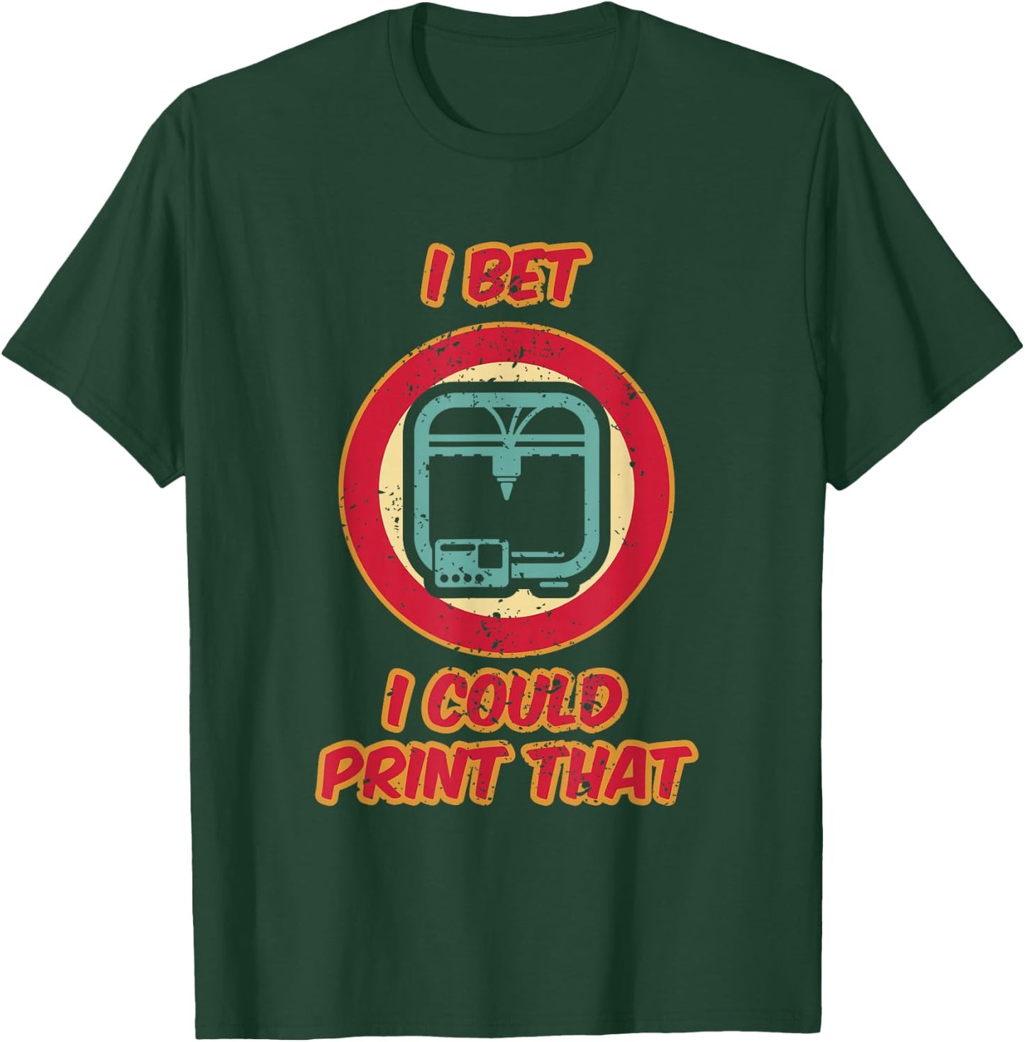 3D-Printing Icon G28 CNC Maker 3D-Scan 3D-Printer T-Shirt - T-Shirt | Forest