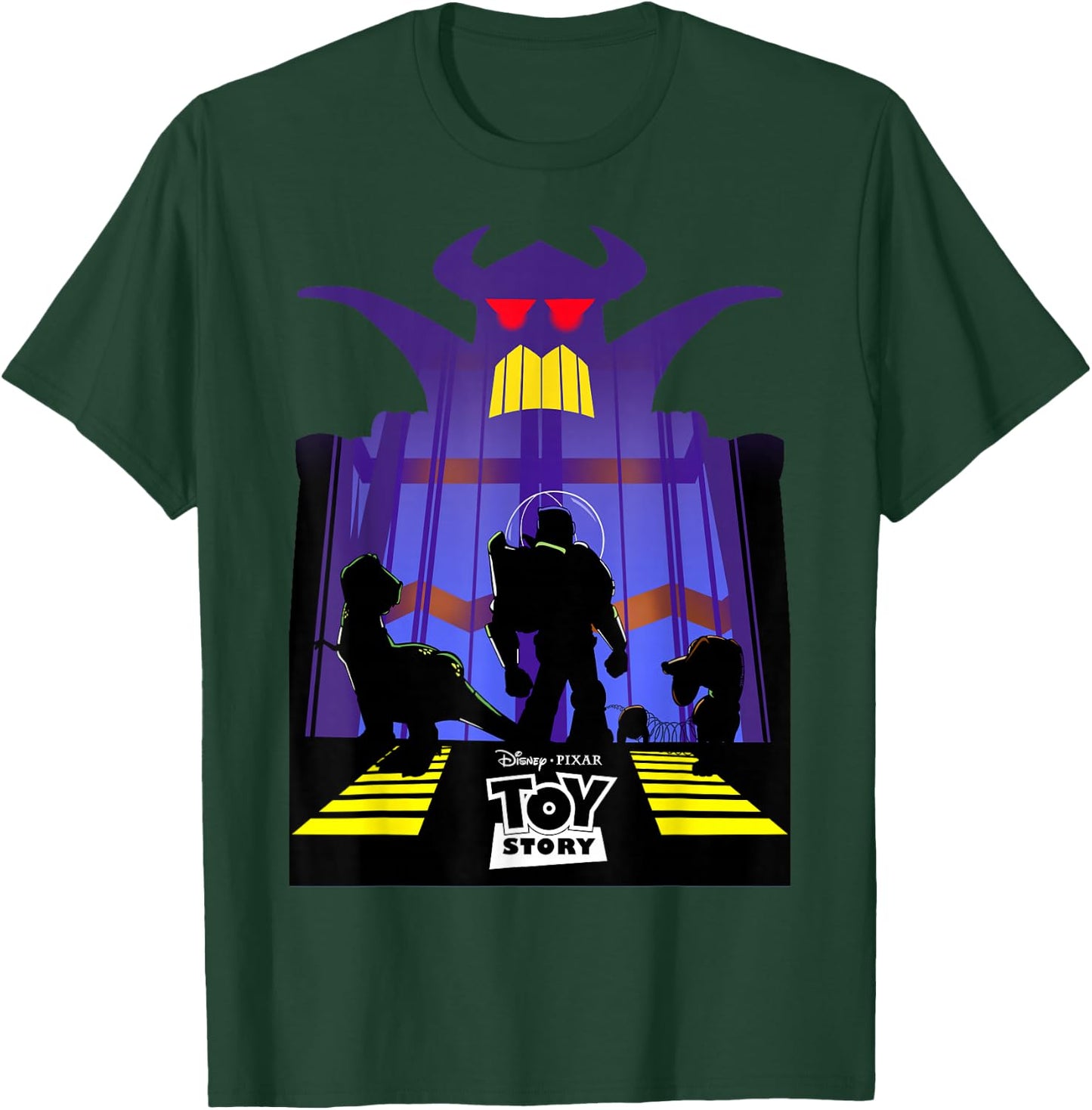 Disney Pixar Toy Story Evil Emperor Zurg Silhouette Poster T-Shirt - T-Shirt | Forest