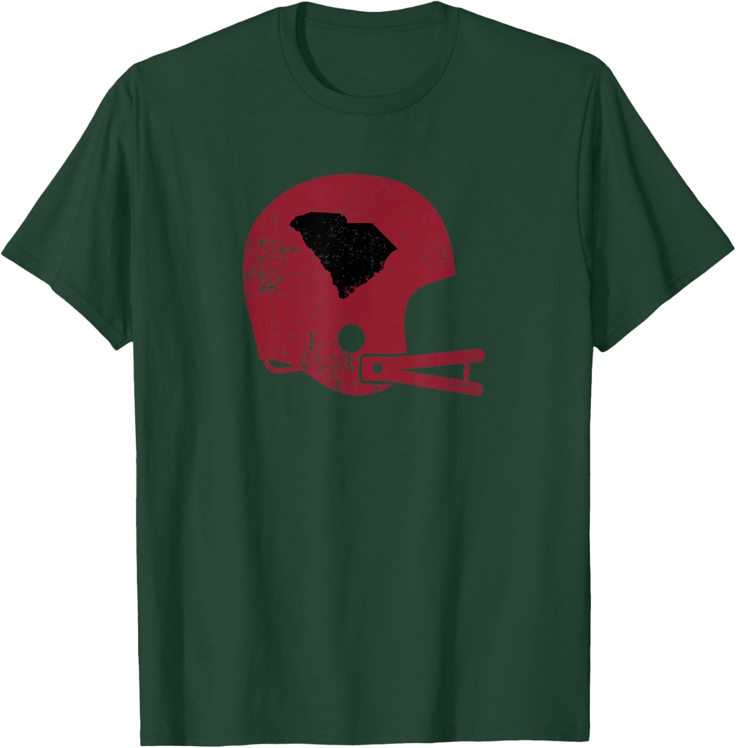 Vintage Football Helmet Shirt State of South Carolina Shirt T-Shirt - T-Shirt | Forest