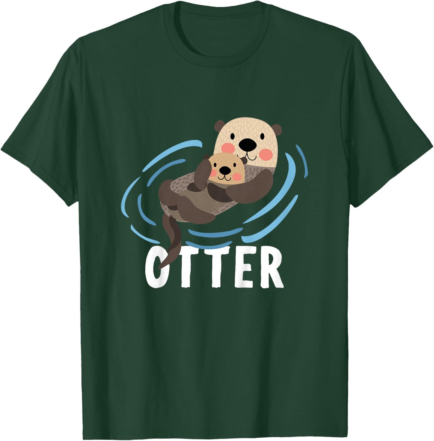 Kids Otter Shirt for Boys Or Girls | Cute Otter Gift T-Shirt - T-Shirt | Forest