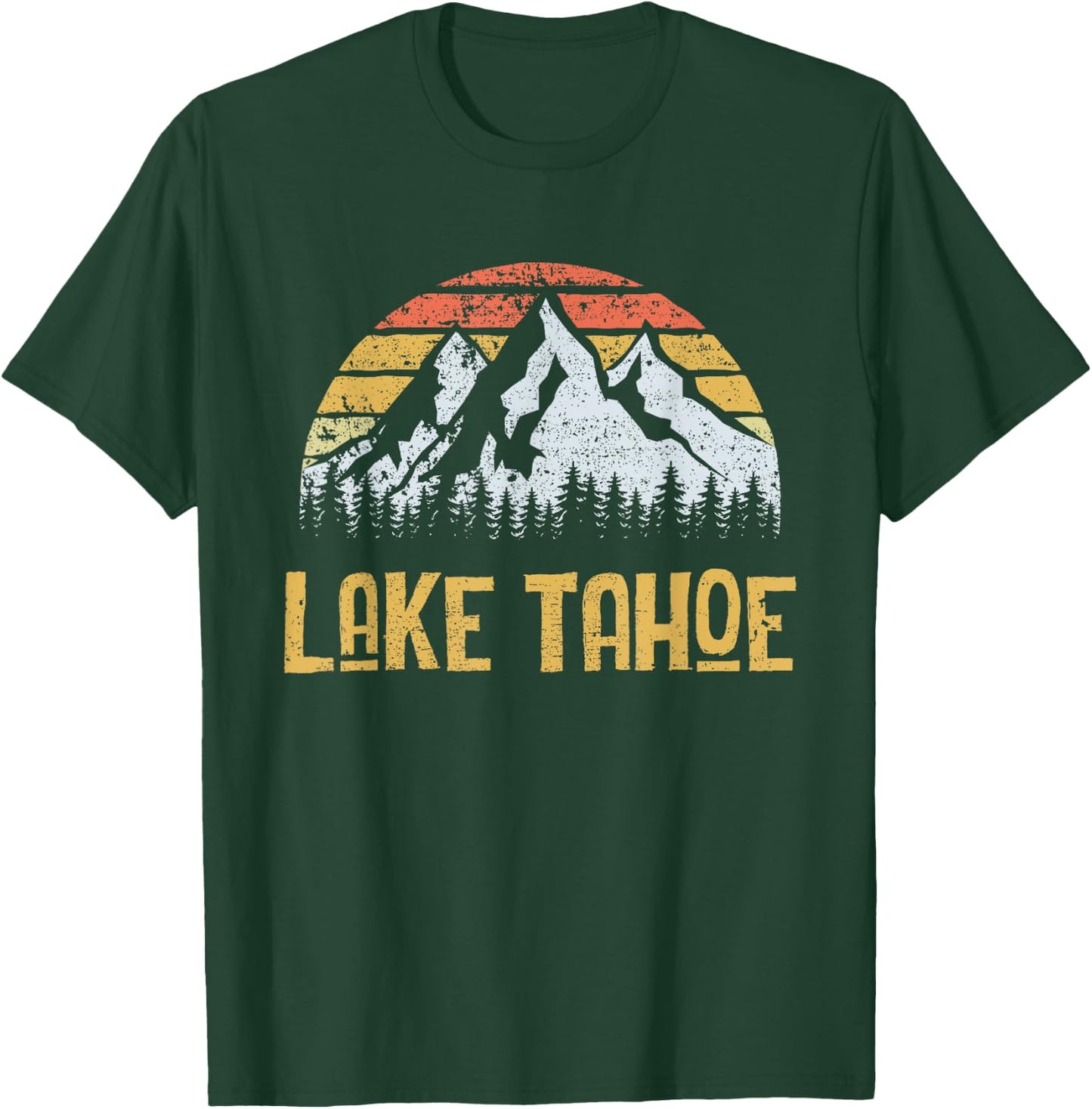 Vintage Retro Lake Tahoe California Nevada T Shirt T-Shirt - T-Shirt | Forest